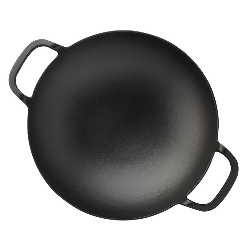 LAVA CAST IRON Lava Enameled Cast Iron WokStir Fry Pan 5.5 Quart15